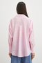Dökümlü Oversize Modal Gömlek Pembe - 6