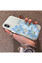 iPhone XS Max Compatible Silicone Edge Hard Back Case Couple Phone Case with Floral Pattern - 2