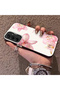 Samsung Galaxy A25 Compatible Silicone Edge Hard Back Case Couple Phone Case with Floral Pattern - 2