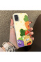 Samsung Galaxy A31 Compatible Silicone Edge Hard Back Case Couple Phone Case with Cartoon Pattern - 3