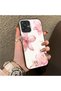 Samsung Galaxy A07 Compatible Silicone Edge Hard Back Case Couple Phone Case with Floral Pattern - 3