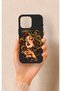 iPhone 16 Pro Max Compatible Medusa Patterned Silicone Case