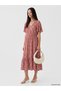 Lcw Everyday Red V-Neck Floral Fitted Dress - 2