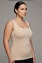 Trend42Plus Large Size Thick Strap Basic Top - Beige - 2