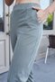 Women's Modal Silky Lycra Fabric High Waist Front Stitched Pocketed Skinny Leg Trousers-Khaki - 6