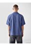 Xside Indigo Relax Fit Printed Gabardine Men's Shirt - 4