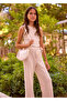 Girl's Striped Pants Top Set Cream 6560