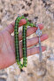 Green Drop Silver Tassel Wheel Cut Nefertite Stone Prayer Beads 201025706 - 5
