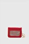 Wowen Knitted Leather Charm Card Holder Red - 6