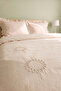 Elowen Double 100% Cotton Embroidered Ruffle Duvet Cover Set - 4 Pieces - 3