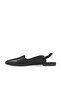 Black All Leather Women's Flat Ballerinas - 4