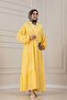Muslin Fabric Robalı İvana Dress-Yellow - 3