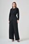 Women's Cross Waist Tie Set Black 31446