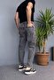 Ripped Detailed Anthracite Denim Jean - Jeans - 6