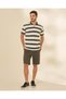 Men Olive Cargo Shorts - 5