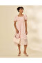 Women Pink Plain Casual Dress