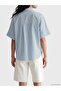 Lcw Vision Blue Striped Oversize Women's Shirt - 4