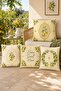 Home Lemons Patterned 4-Piece Throw Pillow Cover Set - 2