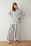 Pleated Trousers Knitted Suit 68-6317 - 3