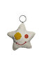 Handmade Yellow Daisy Eyed Star Fabric Keychain 10 cm - 3