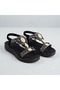 (Florin) Light Comfortable Sole Daily Women's Sandals Black - 2