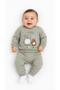 Baby Boy Seasonal Cotton 2-Piece Set Embroidered Patterned Sweatshirt and Sweatpants 6-12 Months