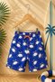 New Season Patterned Quick-Dry Boys' Shorts Swimwear - Children's Sea-Pool Shorts