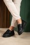 Lace-Up Men's Casual Shoes Black - 5