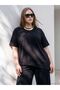 Lcwaikiki Curve Black Plus Size Soft Touch Asymmetrical Blouse