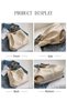 Women's Shoulder Tote Bag Canvas Handbag Large Capacity Bucket Bag Fashionable Travel Messenger - 5