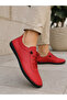 Grande Ruby Leather |   Large Size Genuine Leather Women's Shoes 36-44 Red - 2