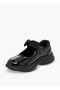 Girls Bow Detail Hook & Loop School Shoes - 4
