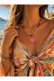 Nayara Bohemian Evil Eye Necklace Colorful Handcrafted Rope Necklace Women's Gift - 3