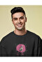 Rabbit Oversize Unisex Black T-Shirt