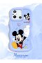 Poco C55 Compatible Case Camera Protector Blue Silicone Couple Phone Case Cute Pattern - 2