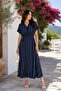 Striped Shirt Collar Dress