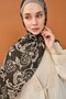 Riva Shawl Tencel Floral Black - 2