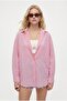 Women's Patrick 100% Cotton Long Sleeve Woven Pink Shirt - 4