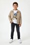 Cream Emblem Jacket and T-Shirt Boys' 3-Piece Trouser Set 24016 - 3