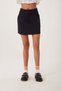 Women's Navy Blue High Waist Belted Pleated Detailed Mini Skirt - 5