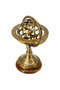 Brass Armillary Sphere Globe with Wood Base Handcrafted Decorative Globe(H:5.5"W:3.5"Weight:300gram) - 6