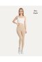 Intive Comfort Premium Diving Fabric Back Waist Logo Detailed Gathering High Waist Leggings - 2
