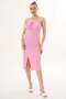 Women's Strappy Wrap Fabric Dress - 3