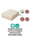 100% Cotton Lycra Elastic Combed Cotton Bed Sheet – Cream – Double King Size (180X200) - 2