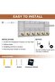 1 Solid Wood Wall Key Holder Organizer Shelf Entryway 6 Metal Hooks Basket Rustic Brown - 4