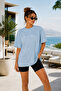 Premium Moon Printed Oversize Women's T-Shirt Cotton Oversize T-Shirt