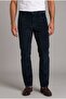 Light Navy Blue Velvet Zippered Sports Pants