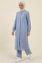 100% Cotton Muslin Fabric Zippered Comfortable Fit Hijab Women's Set - Hajj and Umrah Outfit - 3