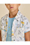 Boys White Printed Shirt And T-Shirt 2 Piece Set - 5