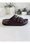 Foxter Merdane M-26203 Three-Stripes Buckle Velcro Boxed Daily Slippers